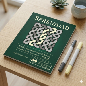 Home libro para imprimir: serenidad vol 1 80 nudos romanos de diferentes tamaños